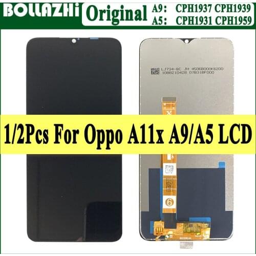1/2 Pcs Original 6.5" For Oppo A11 / A11x 2019 / A9 / A5 (2020) CPH1937 CPH1939 CPH1931 LCD Display Touch Screen Replacement