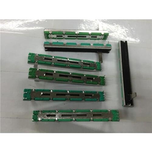 Free shipping 10pcs Potentiometer B10K Original Potentiometer mixer fader B10K 75MM B10KX2
