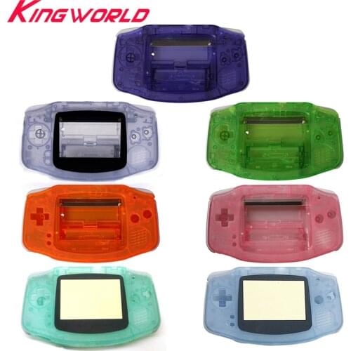 50sets High quality Plastic Shell Case Housing Screen Shell For G-ameboy Advance For G-BA Luminous case Cover