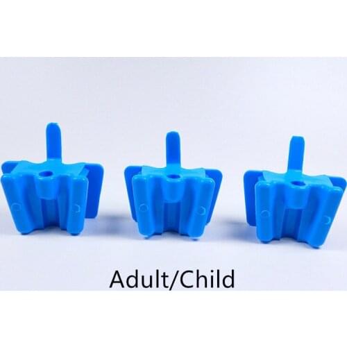 50Pcs Dental Silicone Mouth Prop Bite Blocks Opener Retractor For Adult/Chidren Blue