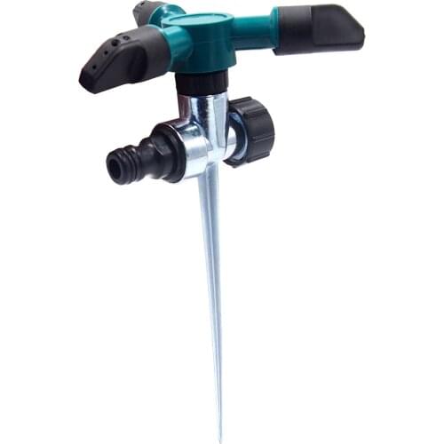 Auto 360 Degree Rotating Sprinkler Water Large Area Yard Above Irrigation