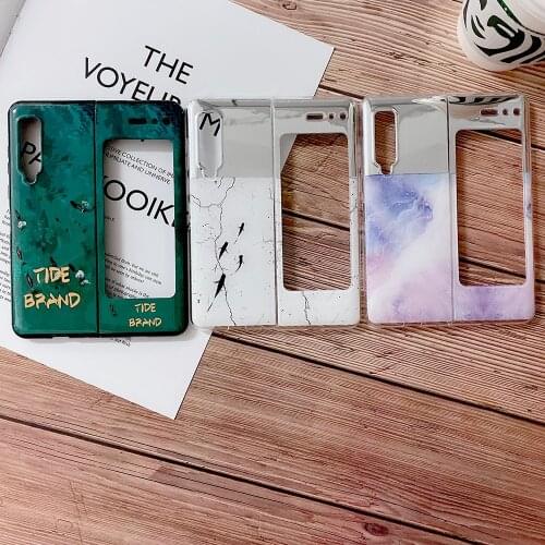For Samsung galaxy Fold 5G Case Luxury Makeup Mirror Siliocne Soft Case For Samsung Galaxy Fold Full Protective Cover
