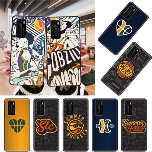Phone Case For Huawei P4 P10 P30 P20 Lite P Smart Z Pro Black Cover Hoesjes Fashion Back 3D Funda Basketball Game Star Love
