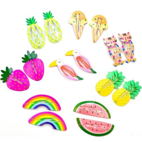 10 pcs children BB clip fruit animal shape of girls hairpin Europe and America style baby hairpon, kids hairpin