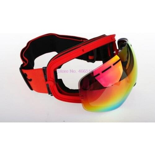 By dhl 20pcs brand ski goggles double layers anti-fog big ski mask glasses skiing men women snow snowboard goggles