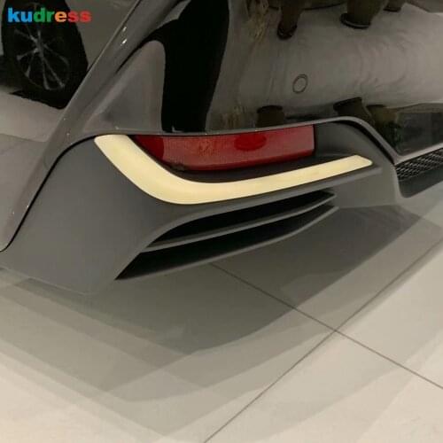For Toyota avalon 2019 2020 XLE Hybrid Chrome Rear Fog Light Foglight Lamp Cover Trim Bezel Eyebrow Eyelid Molding Decoration