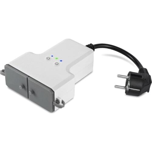 Dual WIFI Smart Waterproof Socket IP44 Outdoor Smart Plug Outlets Remote Control