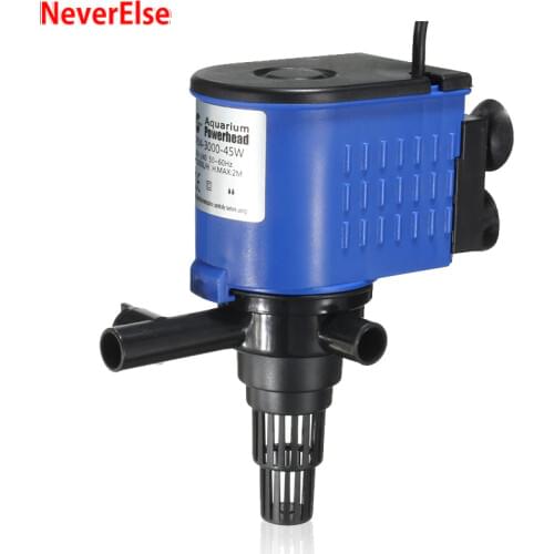 Super Aquarium Filter Pump Submersible for Fish Tank Water Circulate Increase Air/Oxygen 8/15/20/25/35/45W Filter Pipe Tube Pump