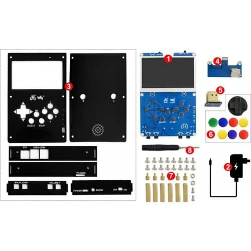 GamePi43-Acce-UK UK version GamePi43 Accessor Based on Raspberry Pi 4.3inch IPS Display A portable retro video game console