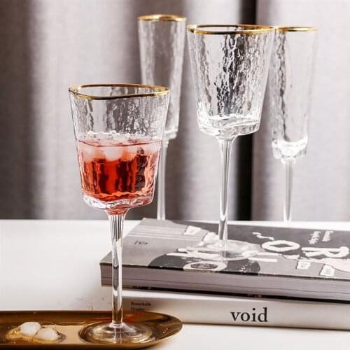Crystal Wine Glass Creative Champagne Glass Bouquet Party Supply Golden