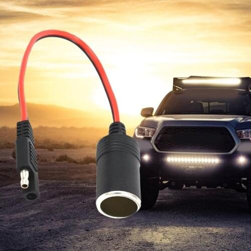 Cigarette Lighter SAE Battery Charger Cable,12V Cigarette Lighter Plug to SAE Quick Release Adapter Charging Cable AXFY