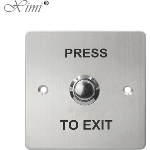 12V Stainsteel Steel Metal Exit Button Good Quality Push Door Exit Button Exit Switch Door Release Push Button