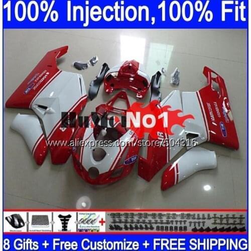 Injection Body For DUCATI 749S 999S 749 999 S R Bodywork 121MC.22 749-999 03 04 749R white red 999R 2003 2004 OEM Fairing kit