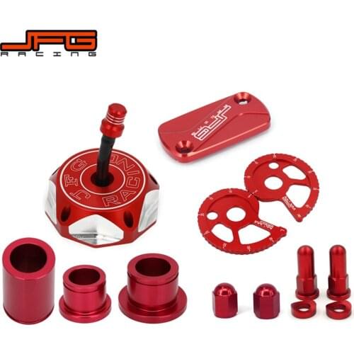 Motorcycle CNC Gas Cap Wheel Hub Chain Adjust Roller Brake Reservoir Fluid Cover For HONDA CRF230F 2004-2009 2012-2017