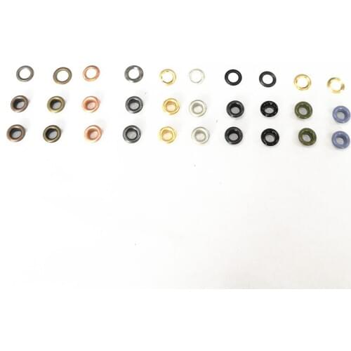 Brass material metal eyelets button harder plating colors 2 parts for per set 4 MM inside diameter metal small eyelets