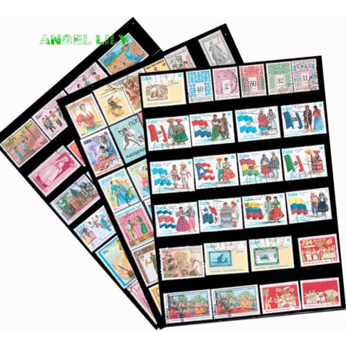 50 PCS All Different Topic National Costume Unused Postage Stamps With Post Mark For Collection