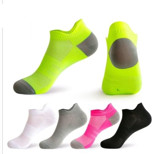 New Professional Sports Socks Womens Running Socks Mens Marathon Shallow Mouth Breathable Fitness Quick-Qrying Boat Socks