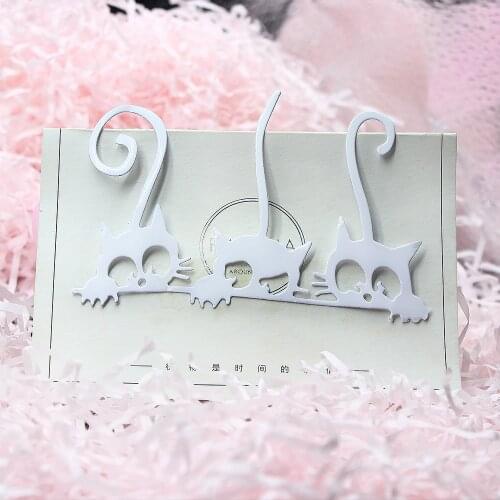 New three cats Metal Cutting Dies Scrapbooking Dies Metal Nouveau Arrivage 2019