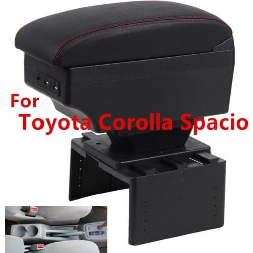 For Toyota Corolla Spacio Armrest Box Universal Car Central Armrest Storage Box modification accessories
