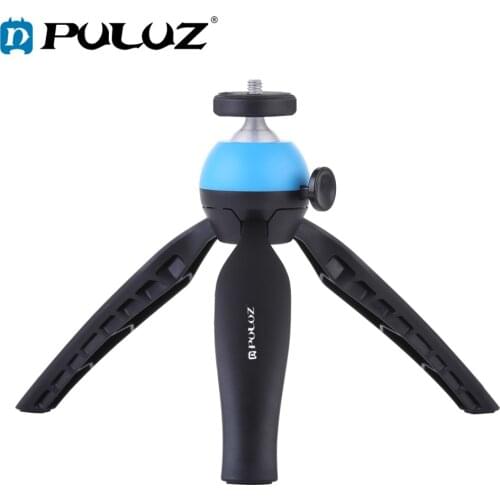 PULUZ Portable Pocket Mini Tripod Mount &360 Degree Ball Head for GoPro 7/6/5 Smartphones/for iPhone X/Xs /DSLR DV Video cameras