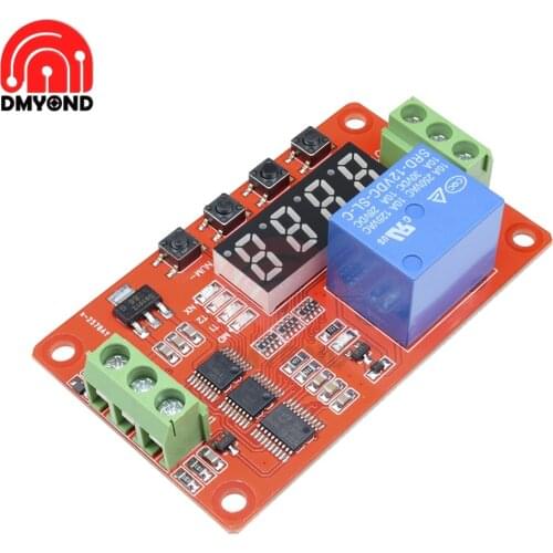 DC 5V/12V/24V Multifunction Relay PLC Cycle Delay Time Timer Switch Self-lock Module PLC Home Automation Delay Module Board