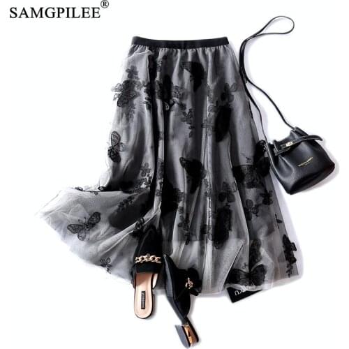 Женские юбки с высокой талией Samgpilee China At AliExpress