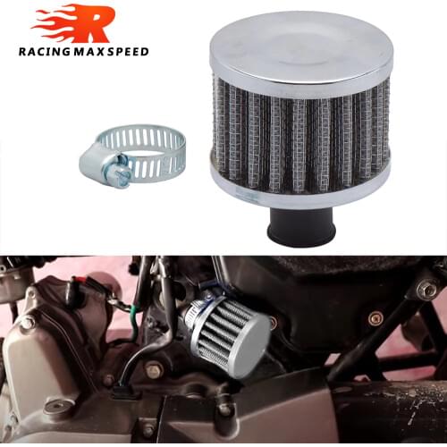 Universal Car Air Filter for Motorcycle Cold Air Intake High Flow Crankcase Vent Cover Mini Breather Filters 9mm 12mm 18mm