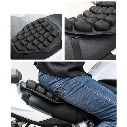 Universal Motorcycle Inflatable Seat Cover Cushion TPU Non-slip Cloth Decompression Cooling Down Motorbike Seat Cover Cushion