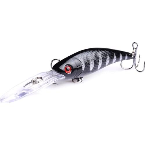101mm/7.8g Wobbler For Trolling Crankbait Fishing Lures Hard Bait Minnow 3D Eyes Plastic Jerkbait Beach Trailer Bass Carp Decoy