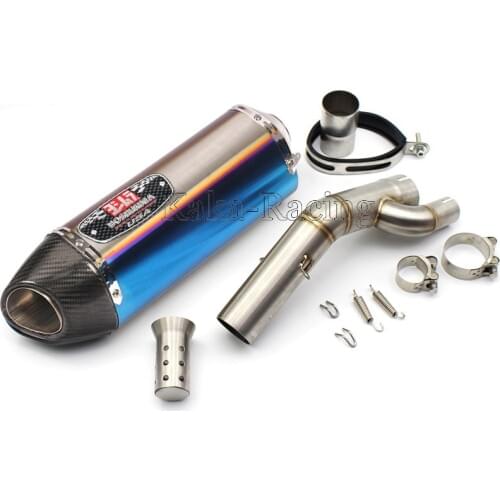 Motorcycle Exhaust slip on System Middle Link Pipe tube with Yoshimura Exhaust Muffler Pipe for For Bmw S1000R S1000RR 2017 2018