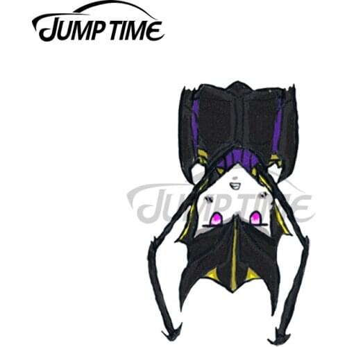 Jump Time 13 x 5.7cm For Chibicon Airachnid Just Hanging Funny Car Stickers Waterproof Windshield Bumper Laptop Auto Decals