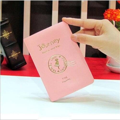 Women Men Travel Passport Holder PU Leather Cover on the passport ID Credit Card Holder Passport Cover Case Unisex