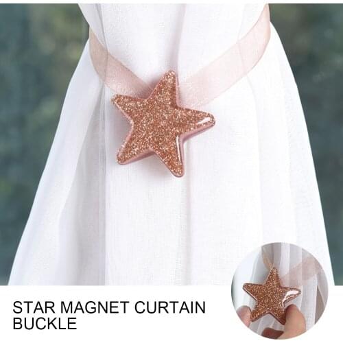 Star Magnet Curtain Buckle Buckle Magnetic Curtain Clip Seat Belt Home Decoration Curtain Decorative Accessories Curtain Straps