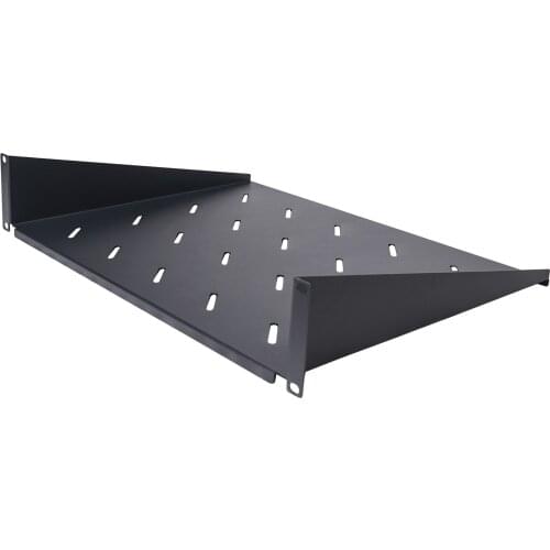 Sound Town 19" 2U Rack Shelf, Universal Vented Cantilever Shelf for 19" Flight Case or Network Rack,14" Deep (STSF-2U14)