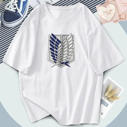 2021 Retro Attack On Titan Tshirts Harajuku Womens Short Sleeve T Shirts Fashion Purple Outdoor Casual Tops Tee Ladies Camiaetas