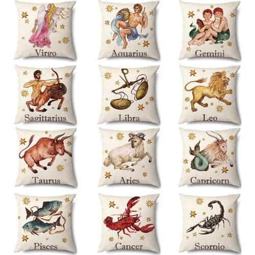 Artinlive New 12 constellations Pillowcase Quantity Pillow Cover Pillow Cases Home Decor Pillow Case Hotel Pillowcase Cover