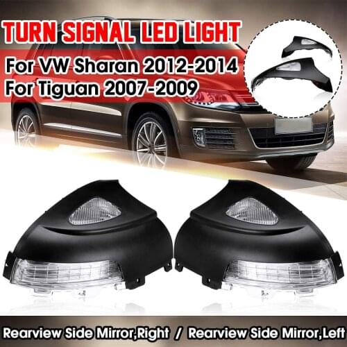 Car left and right rear view side mirror turn signal LED relay light for VW Sharan 2012 2013 2014 Tiguan 2007 2008 2009