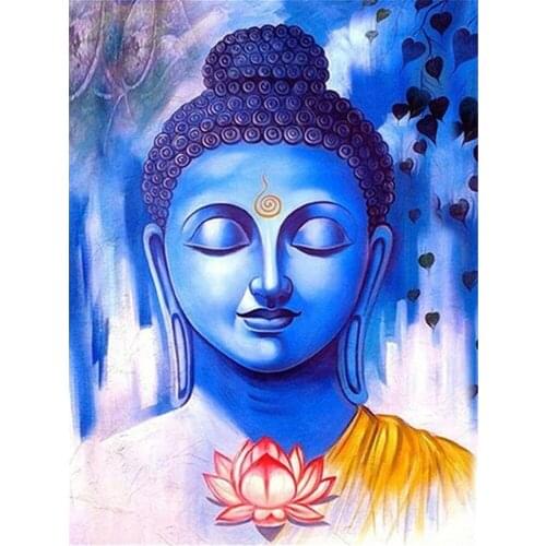 Buddha Religion Pre-Printed 11CT Cross Stitch DIY Embroidery Kit DMC Threads Sewing Needlework Handiwork Painting Counted