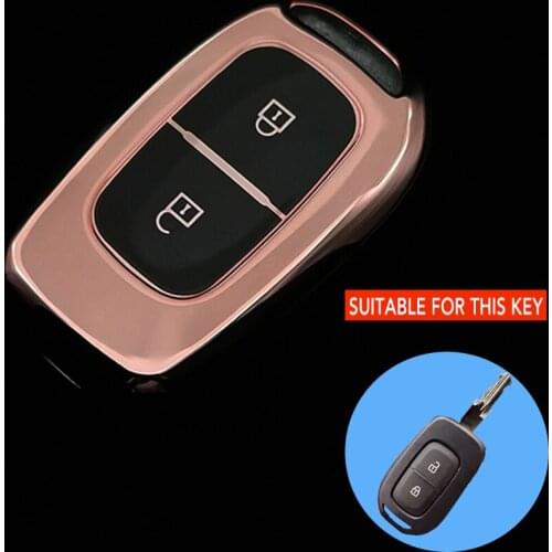 2 Button Remote Key Cover TPU The New Car Key Case For Renault Duster Dacia Scenic Master Megane 2016 2017 Fob Accessories