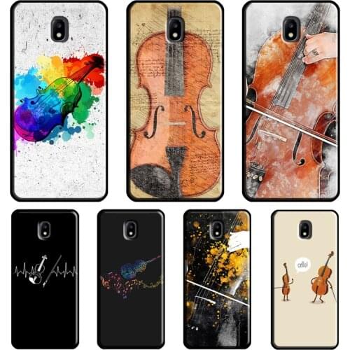 Cello Violin Art Case For Samsung Galaxy J5 2017 A3 A5 J1 J3 J7 2016 J4 J6 A6 A8 Plus A7 A9 J8 2018 Coque