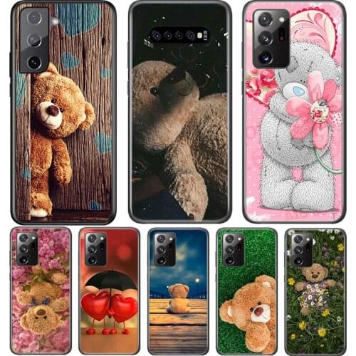 Little Teddy Bear For Samsung Galaxy S21 S20 FE Ultra S10 S10E Lite 5G S9 S8 S7 S6 Edge Plus Phone Case