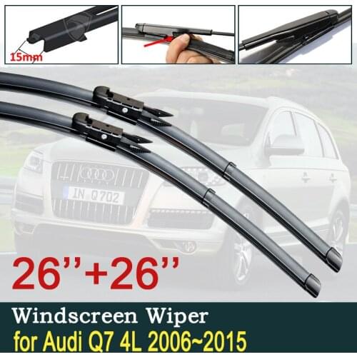 For Audi Q7 4L 2006~2015 Car Wiper Blades Windscreen Windshield Wipers Car Accessories 2007 2008 2009 2010 2011 2012 2013 2014