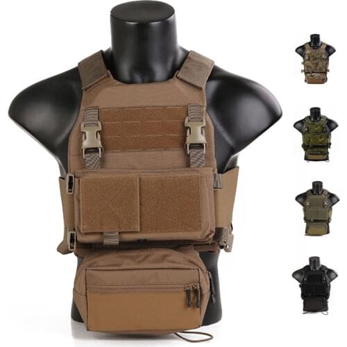Emersongear Lightweight VEST with Chest Rig MOLLE Protect Military Tactical Outdoor Game Airsoft Gear Paintball Hunting Vest