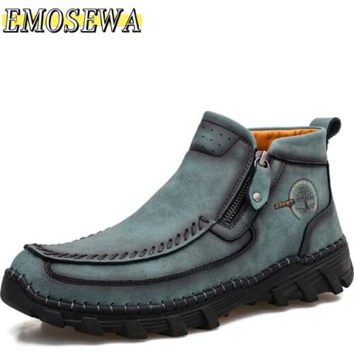 EMOSEWA Men's Work Shoes