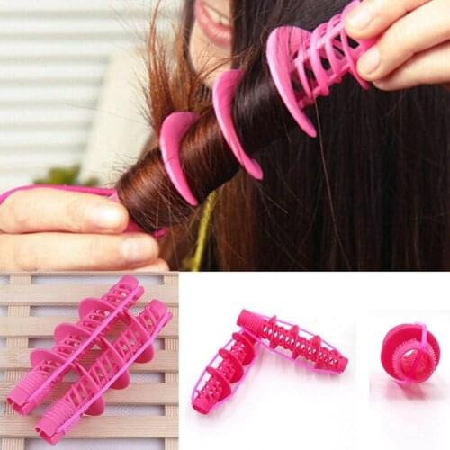Hot TOD-2Pcs Hair Styling Tools Hair Care Natural Big Wave Curls Rollers Curlers Curling Styling Tool