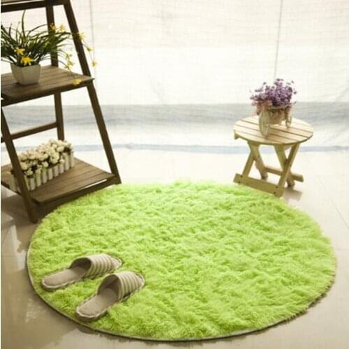 Hot Home Decor Soft Bath Bedroom Non-slip Floor Shower Rug Yoga Plush Round Mat carpet