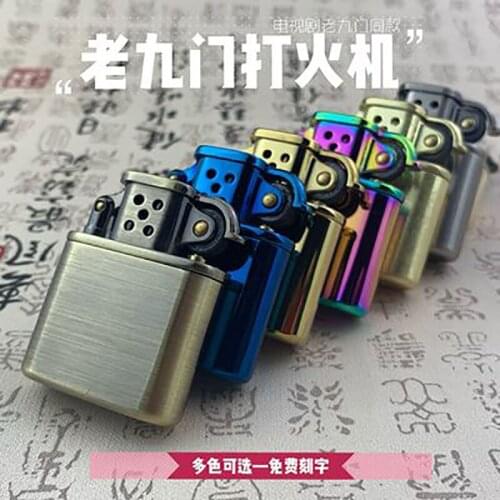 Zorro Kerosene Lighter Pure Copper Gasoline Bronze Oil Lighter outside Tool Kitchen Accessories Business Gift