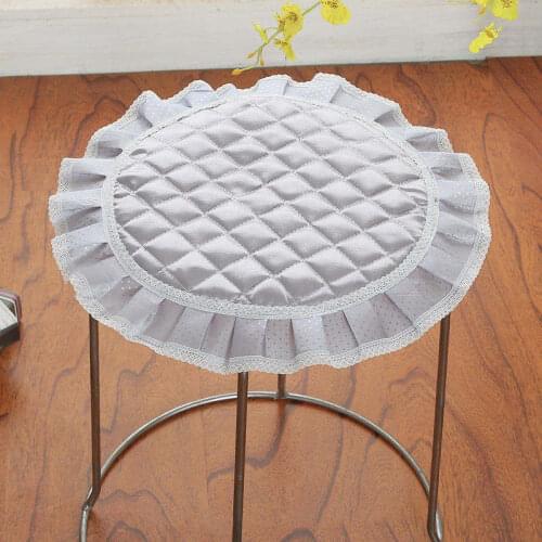 Round Cotton Cushion With Lace Edge Seat Pad Can Be Fixed On Chair Home Textile Seat Cushion Non-slip Chair Cushions Hot Sale