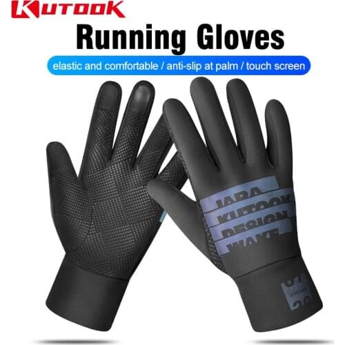 KUTOOK Running Gloves Multi Functional Cycling Gloves Climbing Outdoor Sports Gloves Breathable Touch Screen Full Finger Gloves