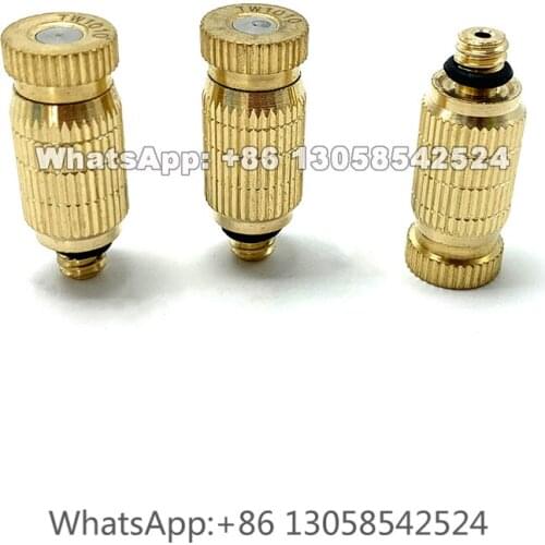 3/16” High Pressure Brass Fine Fog Mist Nozzle, Anti-clog Mist Nozzle, Atomizing Nozzle for High Pressure Fog Cooling System